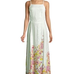 Free People Green Floral Maxi Dress